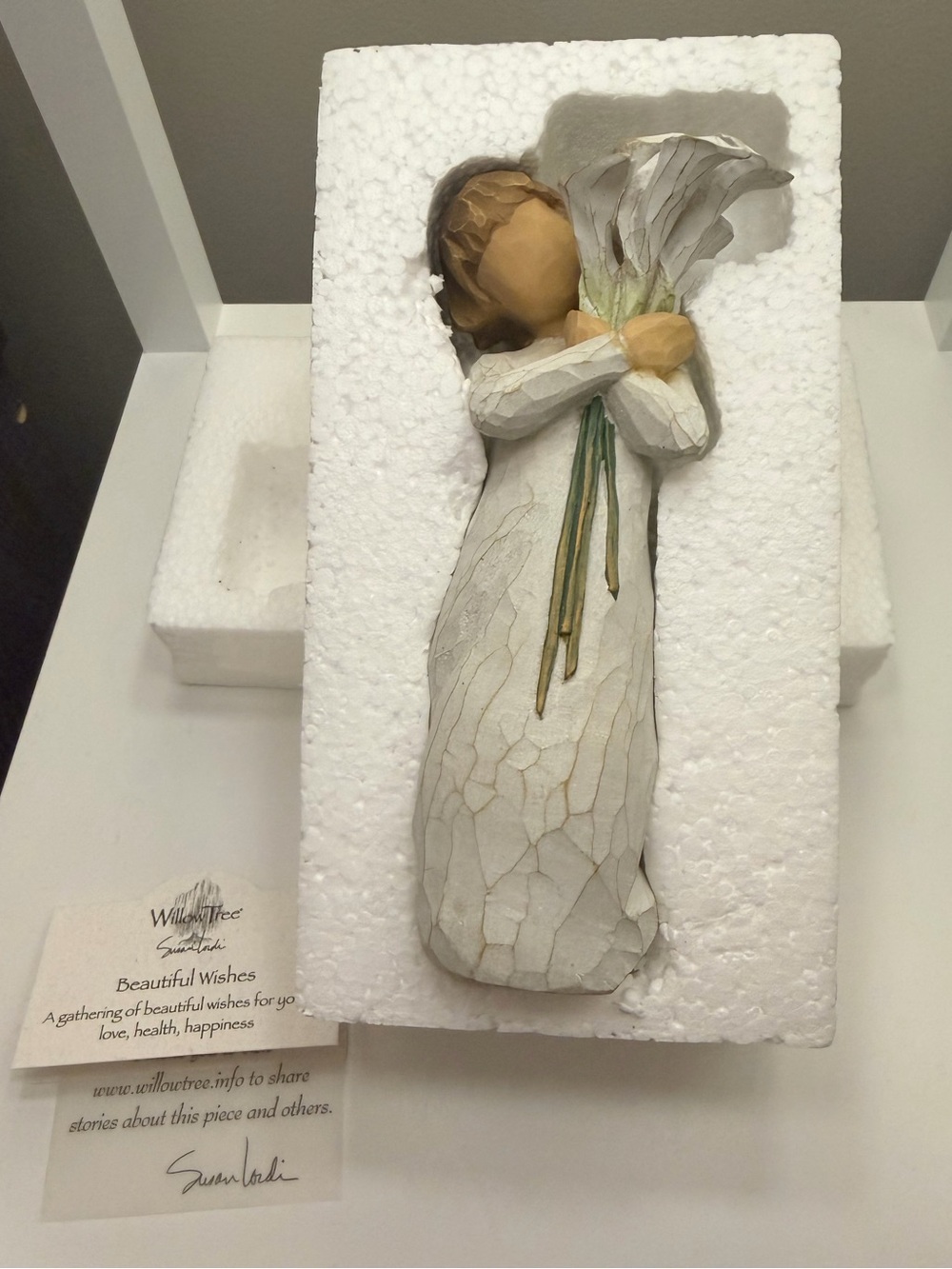 Willow Tree White Lily Bouquet Figurine